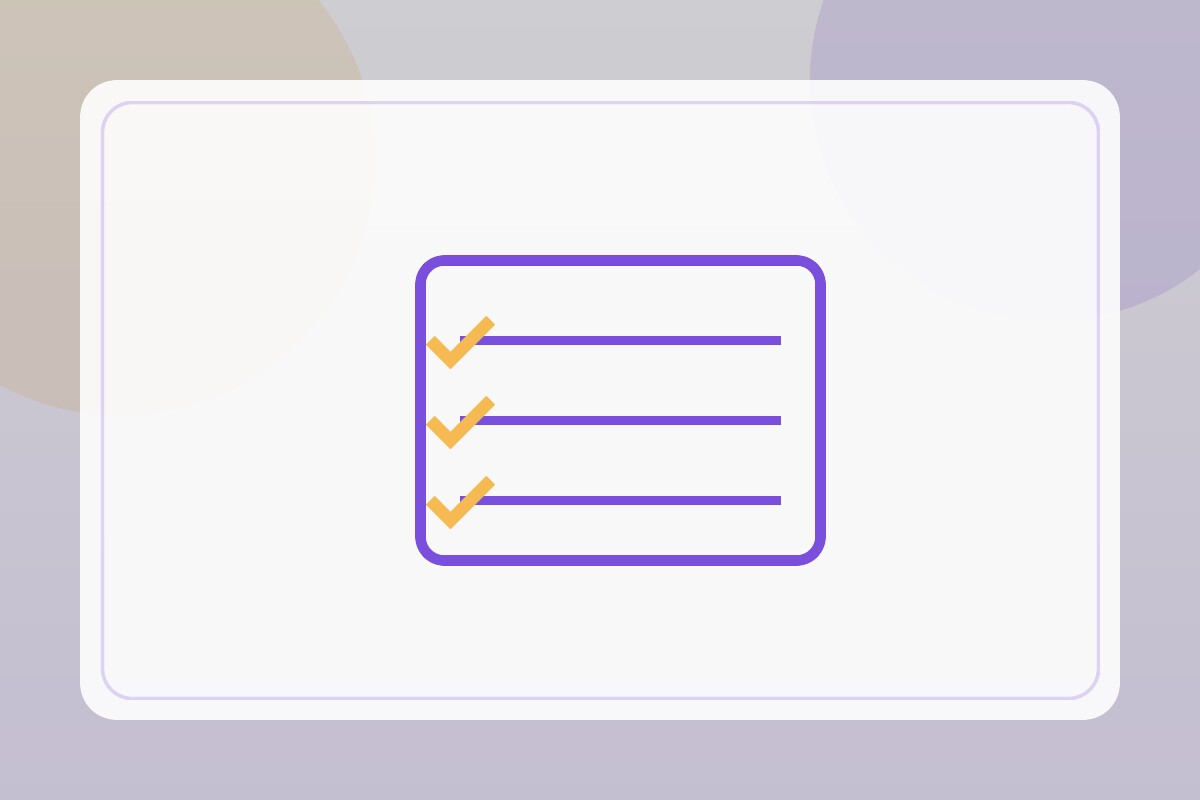 Planning templates icon: checklist with ticks