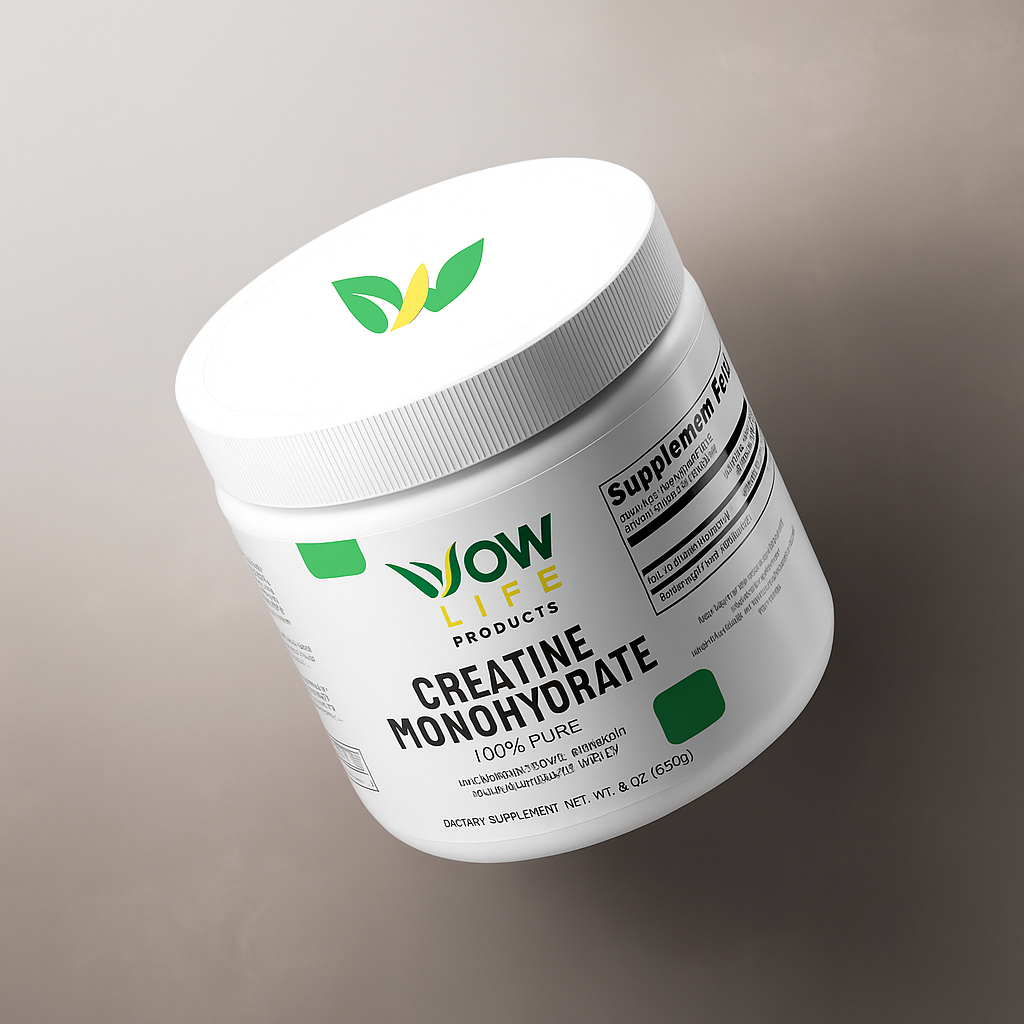 Wow Life Products Creatine Monohydrate jar